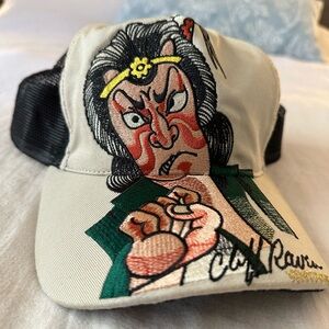 Y2K Vintage Cliff Raven Samurai Hat